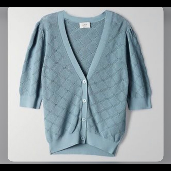Wilfred dainty cardigan blue sz s in sage stone - Picture 1 of 7